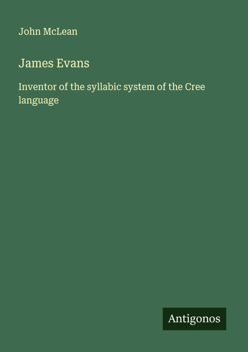 Kniha James Evans 