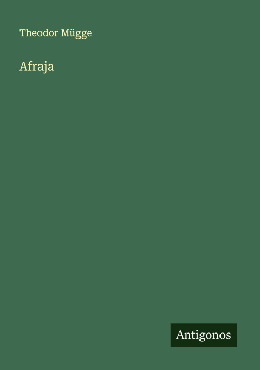 Kniha Afraja Theodor Mügge