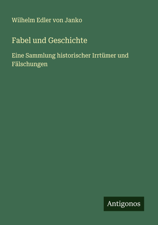 Kniha Fabel und Geschichte 