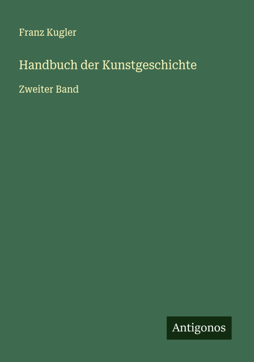 Knjiga Handbuch der Kunstgeschichte 
