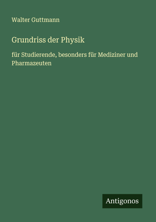 Kniha Grundriss der Physik 