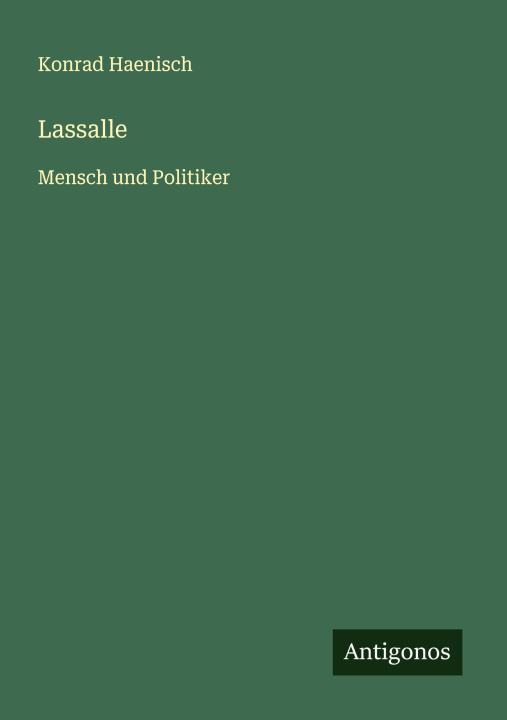 Book Lassalle Konrad Haenisch