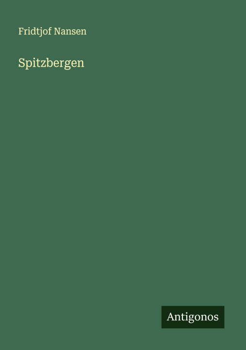 Kniha Spitzbergen 