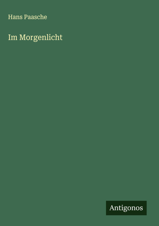 Knjiga Im Morgenlicht 