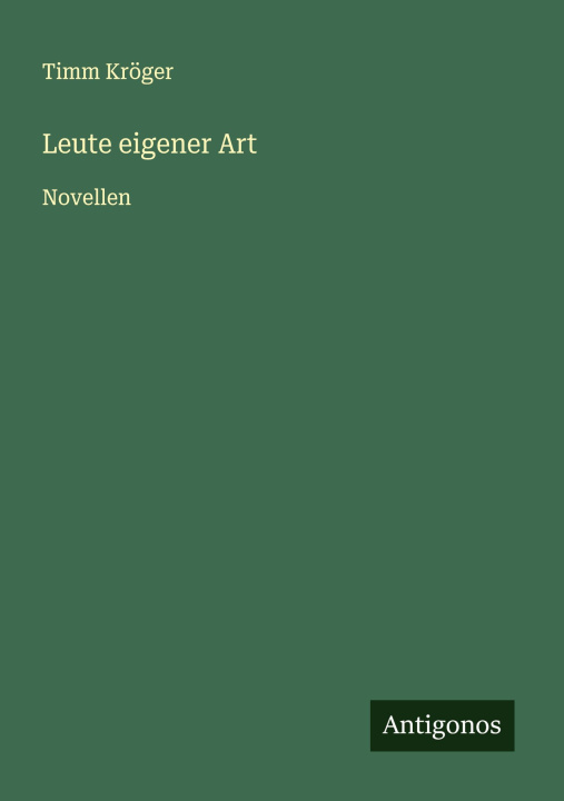 Knjiga Leute eigener Art 