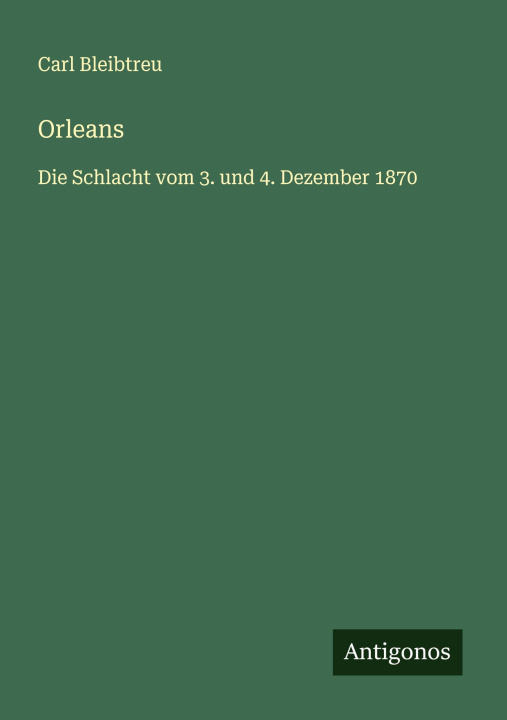 Kniha Orleans Carl Bleibtreu