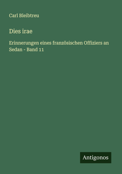Book Dies irae Carl Bleibtreu