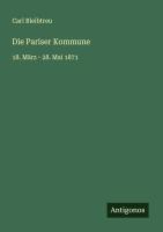 Kniha Die Pariser Kommune 