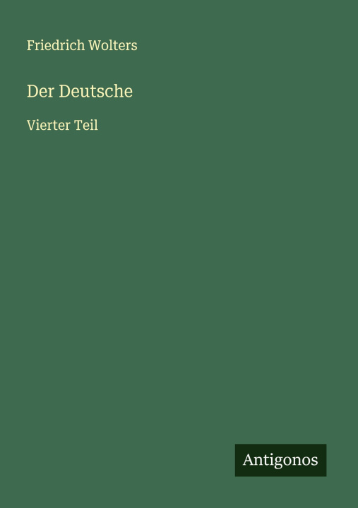 Kniha Der Deutsche 