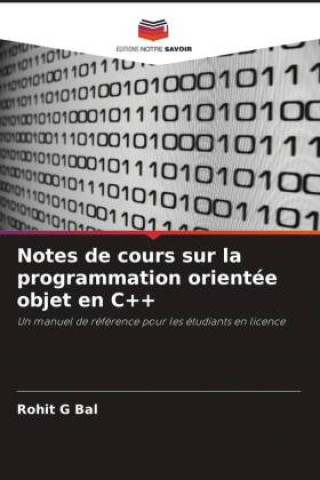 Kniha Notes de cours sur la programmation orientée objet en C++ Rohit G Bal