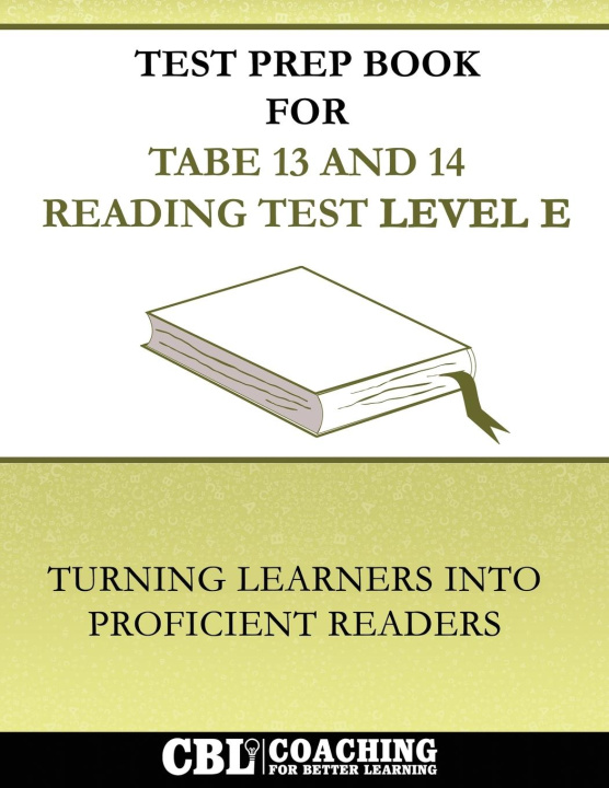 Kniha Test Prep Book For TABE 13 and 14 Reading Test Level E 
