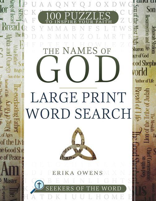 Knjiga Names of God Large Print Word Search 