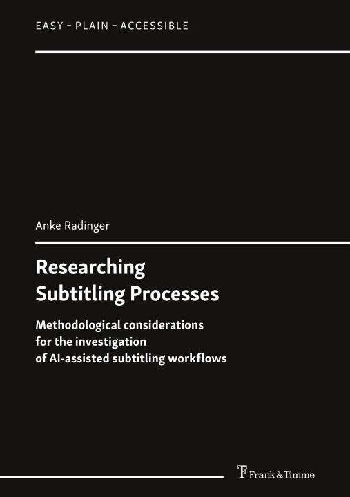 Kniha Researching Subtitling Processes Anke Radinger