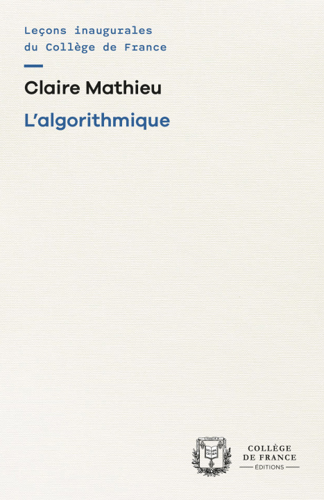 Kniha L'ALGORITHMIQUE MATHIEU CLAIRE