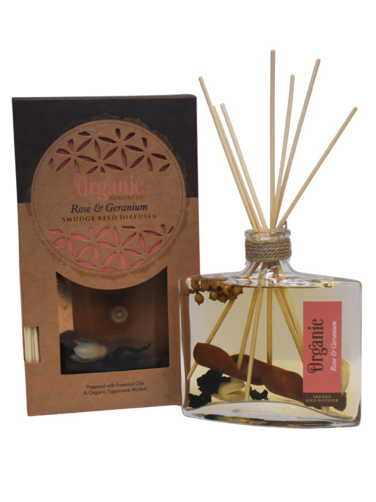 Kniha Diffuseur de parfum Purification Organic  Rose et Géranium 