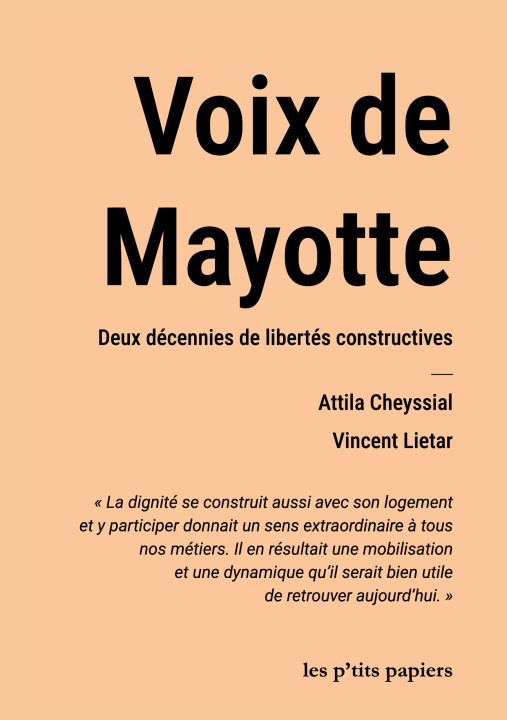Книга VOIX DE MAYOTTE LIETARD VINCENT/CHEYSSIAL ATTILA