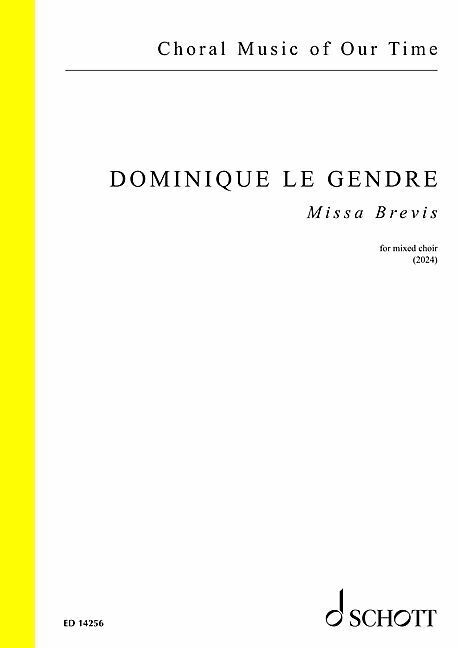 Tiskovina Missa Brevis Dominique Le Gendre