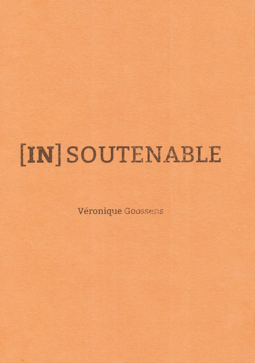 Kniha [IN]SOUTENABLE Goossens