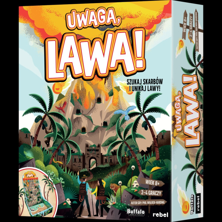 Kniha Gra Uwaga, lawa! 
