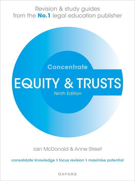 Libro Equity and Trusts Concentrate McDonald