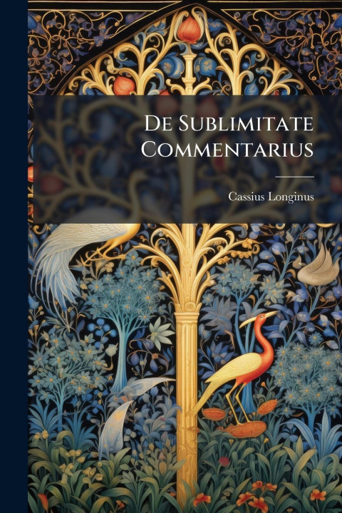Kniha De Sublimitate Commentarius 