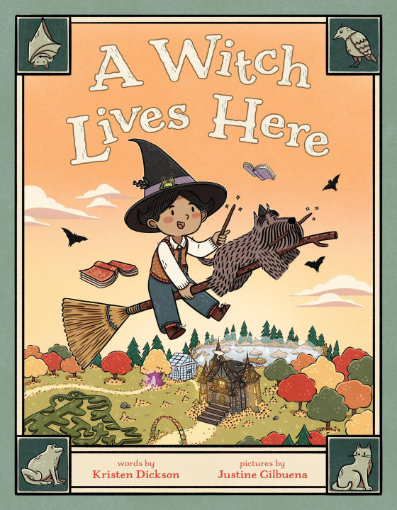 Knjiga A Witch Lives Here Justine Gilbuena