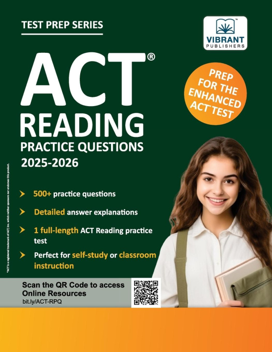 Kniha ACT Reading Practice Questions Vibrant Publishers