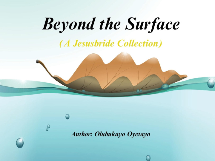 Knjiga Beyond Surface Olubukayo Oladunjoye