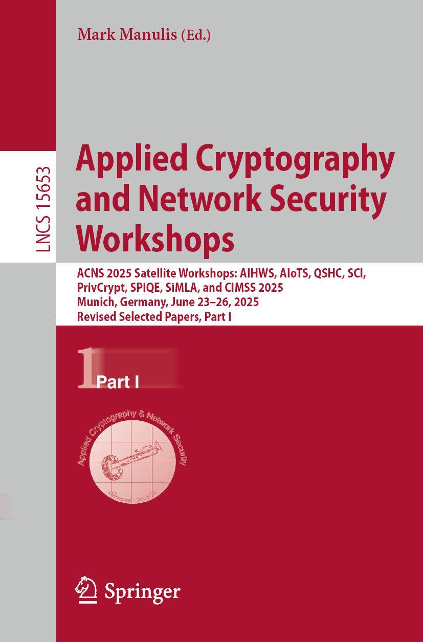 Book Applied Cryptography and Network Security Workshops Mark Manulis