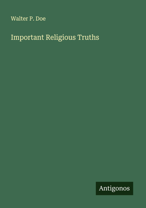 Knjiga Important Religious Truths 