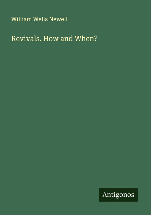 Kniha Revivals. How and When? 
