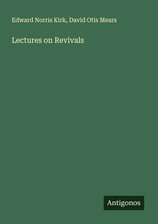 Kniha Lectures on Revivals David Otis Mears