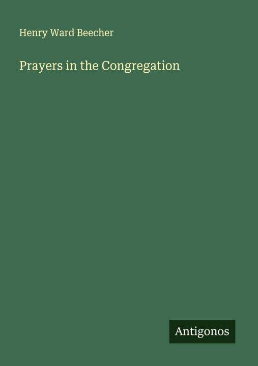 Kniha Prayers in the Congregation 