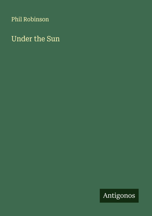 Kniha Under the Sun 
