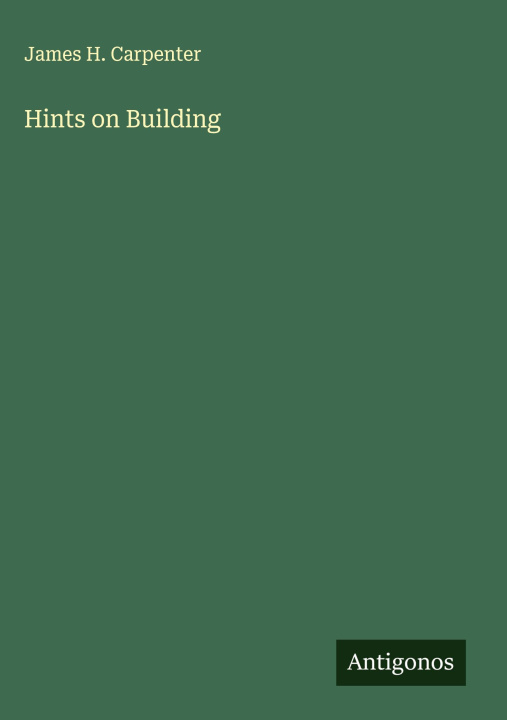 Knjiga Hints on Building 