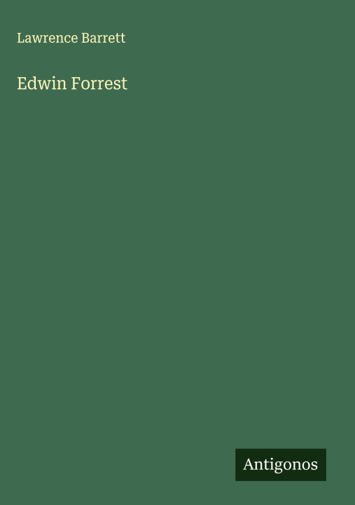 Knjiga Edwin Forrest 