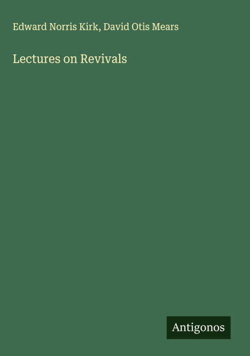 Kniha Lectures on Revivals David Otis Mears