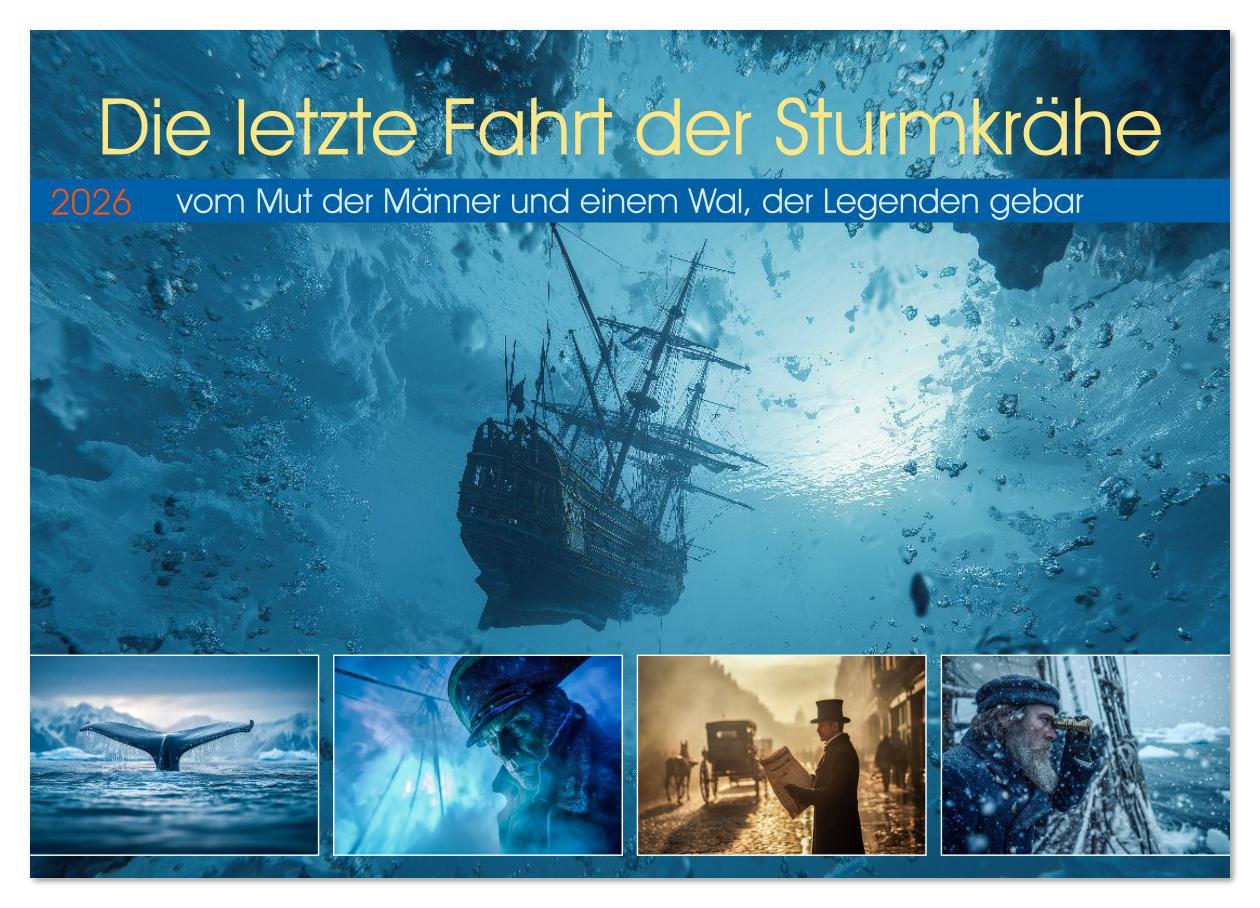 Kalendár/Diár Die letzte Fahrt der Sturmkrähe (Wandkalender 2026 DIN A3 quer), CALVENDO Monatskalender Calvendo