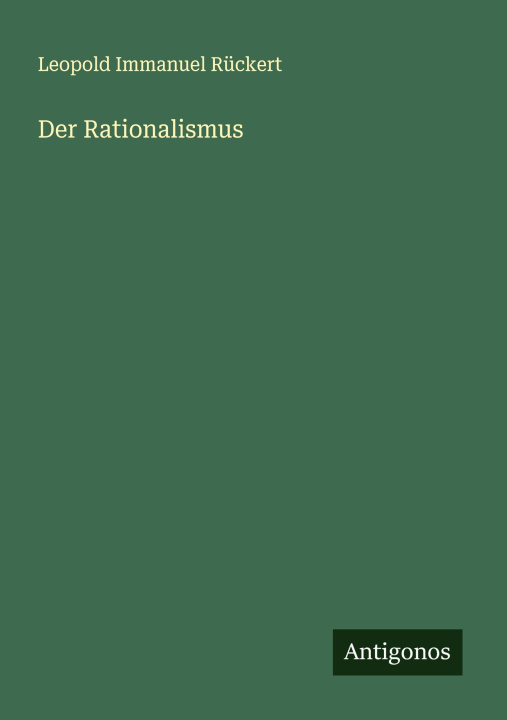 Knjiga Der Rationalismus 
