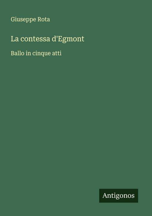 Knjiga La contessa d'Egmont 