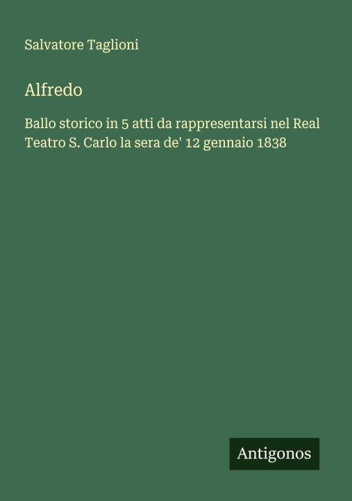 Kniha Alfredo Salvatore Taglioni
