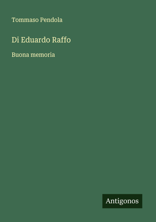 Knjiga Di Eduardo Raffo Tommaso Pendola