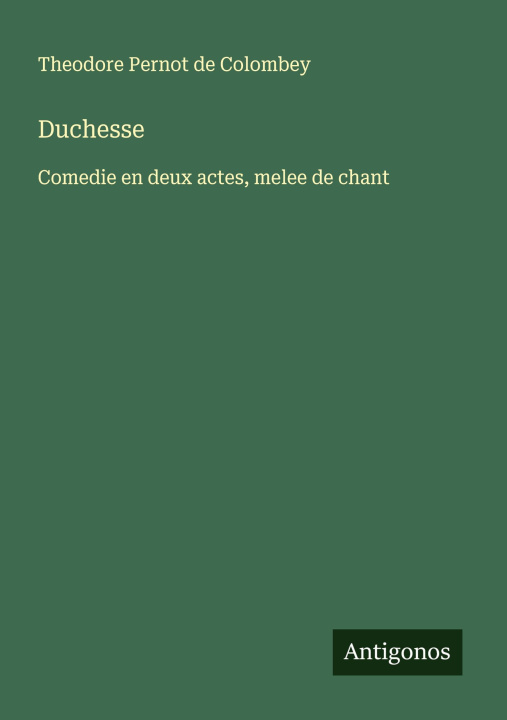 Knjiga Duchesse Theodore Pernot de Colombey