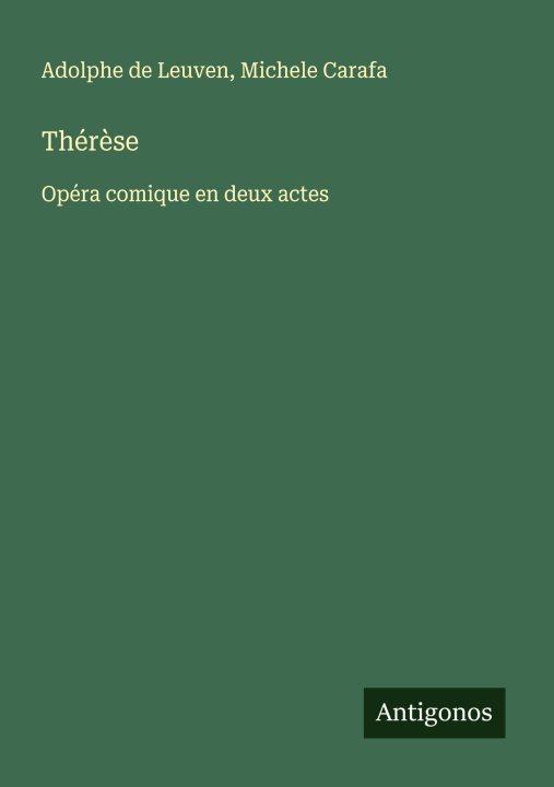 Kniha Thérèse Michele Carafa