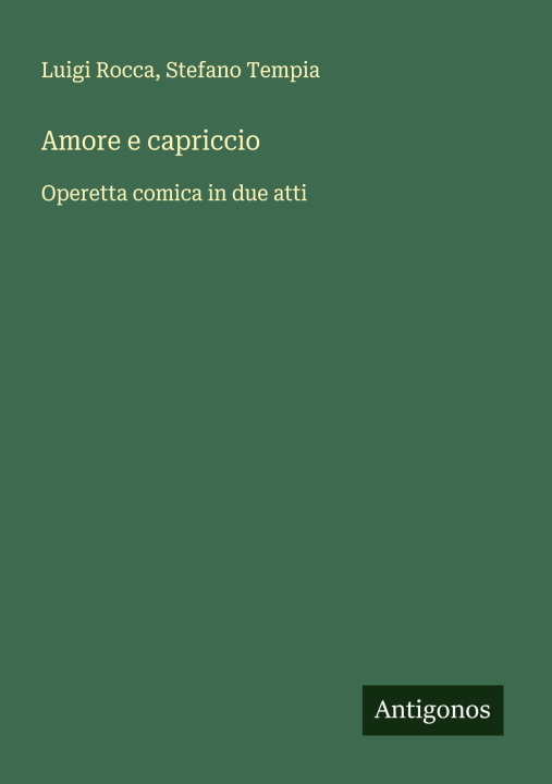 Kniha Amore e capriccio Stefano Tempia