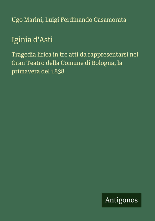 Knjiga Iginia d'Asti Luigi Ferdinando Casamorata