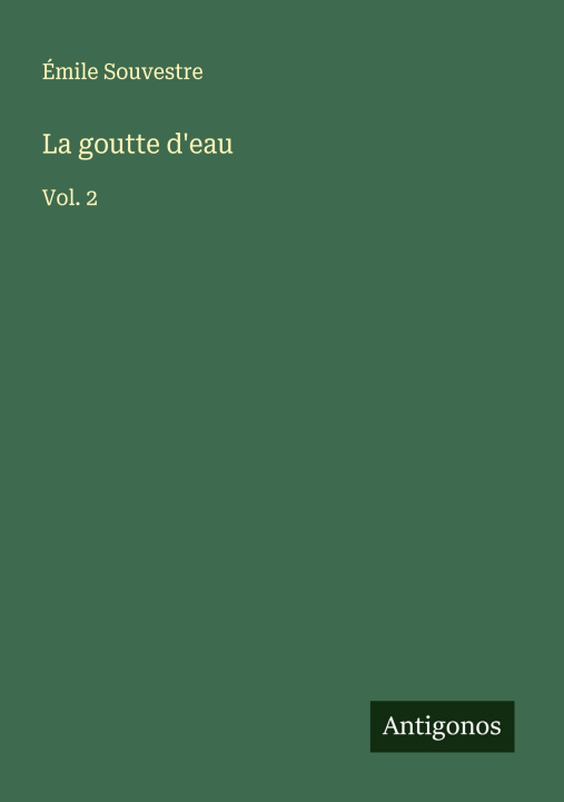 Knjiga La goutte d'eau 