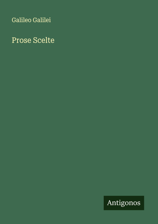 Knjiga Prose Scelte 
