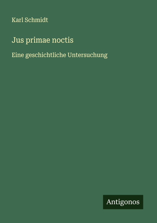 Kniha Jus primae noctis 