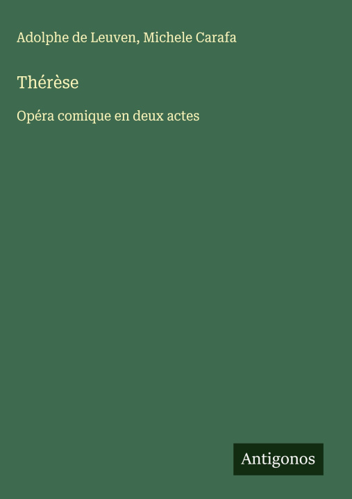 Kniha Thérèse Michele Carafa